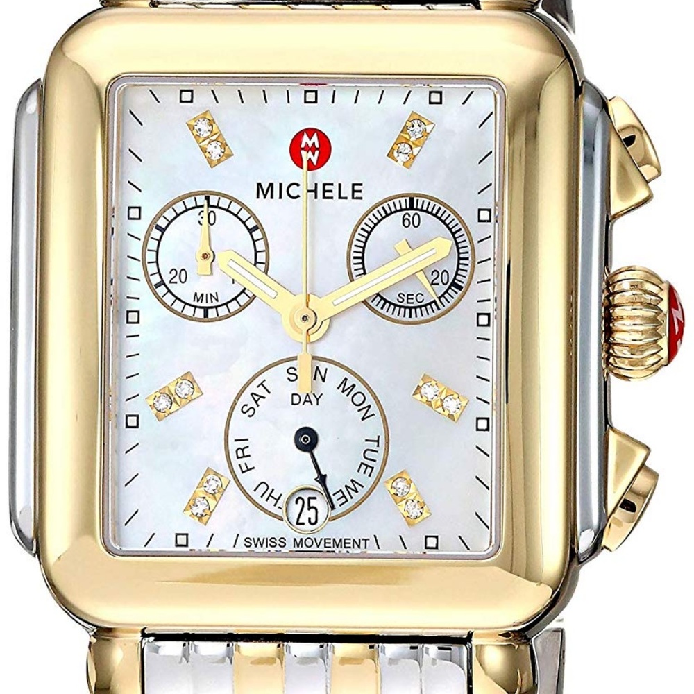 Two Tone Deco Stainless Watch